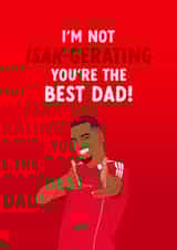 Newcastle United Father's Day Card - Alexander Isak - You're The Best Dad created by The Cake Thief