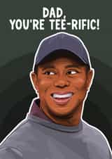 Golf Birthday/Father's Day Card - Tiger Woods - You're Tee-Rific! created by Pink + Pip