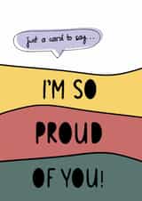 Card title: Just a card to say I'm so proud of you created by Oludidit