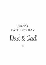 Classic Father's Day Card - For Dads created by Kalm Lettering