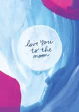 Classic Anniversary Card - Love You To The Moon created by Meg Crocker