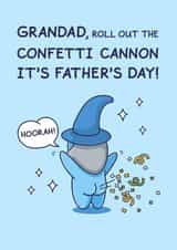 Funny Father's Day Card - For Grandad - Confetti Cannon created by Cheeky Legends