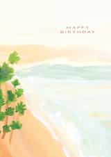 Classic Birthday Card - Tropical Beach created by Meg Crocker