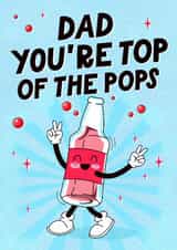 Cute Father's Day Card - Top Of The Pops created by Mrs Best Paper Co.