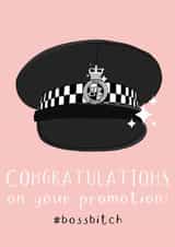 Funny New Job Card - Policewoman - Boss Bitch created by Little Prints Fred Designs