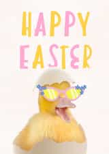 Fun Easter Card - Duckling in Glasses created by @hollielonglanddesigns