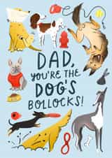 Funny Father's Day - Dogs Bollocks created by Soggy Day Studio