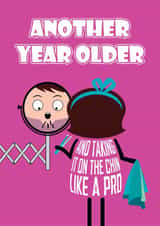 Funny Birthday Card - Chin Hair created by Versed Aid