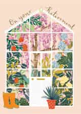 Pretty Retirement Card - For Her - Greenhouse created by Louise Tiler