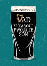 Classic Father's Day Card - Guinness - Favourite Son created by Gellie Design