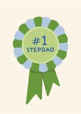 Classic Father's Day Card - For Step Dad - Rosette created by Ella Goddard