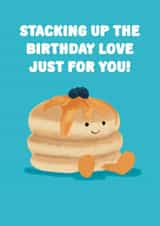 Jellycat Birthday Card - Pancakes - Stacking Up created by Choo Choo