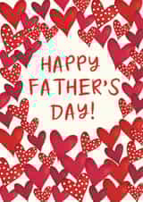 Classic Father's Day Card - Hearts - Happy Father's Day! created by The Boy and the Bear