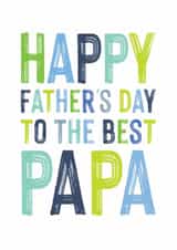 Classic Father's Day Card - Best Papa created by Studio 9