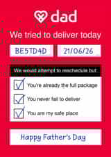 Funny Father's Day Card - DPD Delivery created by Of Life & Lemons Ltd.
