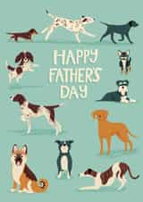 Cute Father's Day Card - Dogs created by Hollie McManus Illustration