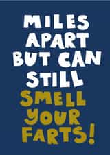 Funny Father's Day Card - Miles Apart created by Chloe Turner