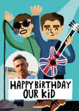 Personalised Birthday Photo Card created by @AimeeStevens.Design - Classic Birthday Card - Oasis - Our Kid