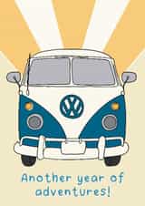 Fun Birthday Card - Campervan - Another Year of Adventures created by Stuck Shop Gifts