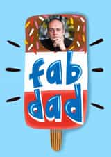 Personalised Father's Day Photo Card created by @AimeeStevens.Design - Fun Father's Day Card - Fab Lolly