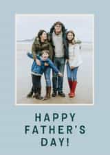 Personalised Father's Day Photo Card created by AniSomi - Classic Father's Day Card - Minimal Photo Frame
