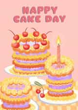 Fun Birthday Card - For Her - Happy Cake Day created by ByMonachello