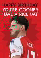 Arsenal Birthday Card - Declan Rice - Football created by AbiGoLucky