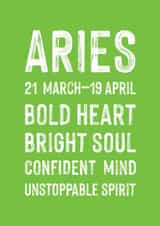 Classic Birthday Card - Aries created by Studio 9