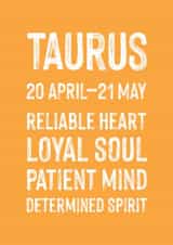 Classic Birthday Card - Taurus created by Studio 9