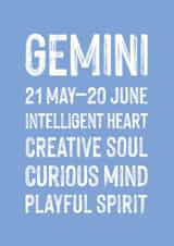Classic Birthday Card - Gemini created by Studio 9