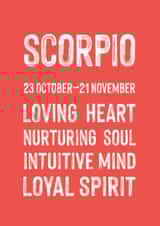 Classic Birthday Card - Scorpio created by Studio 9