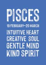 Classic Birthday Card - Pisces created by Studio 9