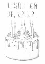 Fall out boy birthday card; Light 'em up, up, up! created by Erratic eel