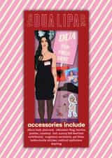 Fun Birthday/Just Because Card - Dua Lipa - Doll created by Chloë Langer