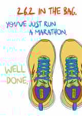Classic Congratulations Card - Marathon - 26.2 Miles In The Bag created by Dandelion Stationery