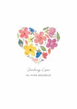 Pretty birthday card for your friend - Sending Love on your Birthday created by Nicky Espinasse