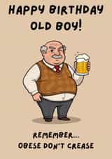 Cheeky big old man created by Kimbaclay Creations