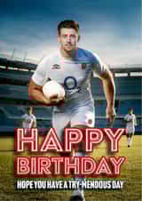 Fun Birthday Card - Ben Curry - Rugby Union Team created by Shower Thoughts