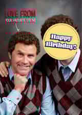 Funny Birthday Card - Step Brothers - Favourite Sibling created by Shower Thoughts