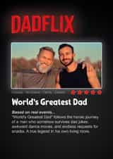 Personalised Father's Day Photo Card created by Heeby Jeeby's - Quirky Father's Day Netflix Inspired Card - Dadflix