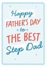 Classic Father's Day Card - For Stepdad - Stars created by Percy & Pearl