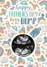Personalised Father's Day Photo Card created by Elena O'Neill - Happy Father's Day from the bump