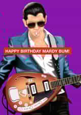 Fun Happy Birthday Mardy bum! card - Arctic Monkeys created by Paul Jones