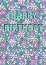 Pretty paper cut inspired birthday card for her created by Alfie and Archie Crafts