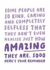 Heartfelt Thank You Card - Amazing - Here's Your Reminder created by Kreate Paper Co.