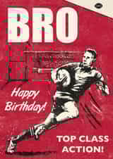 Fun Birthday Card - For Brother - Rugby created by Rocket68