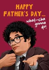 Funny Father's Day Card - Richard Ayoade - Last One Laughing! created by Artsy Gift Co