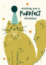Cute Birthday Card - Purrfect Birthday created by Abbie Imagine