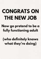 New Job Card – For Friends Who Got Hired and Are Low-Key Panicking created by Matthew Curry