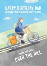 Fun Birthday Card - For Dad - Cycling created by Mythokell
